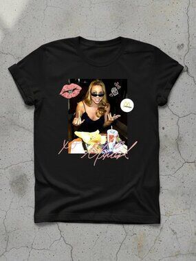 Y2K Mariah Carey McDonald's Graphic Tee | Vintage Style Pop Icon Shirt